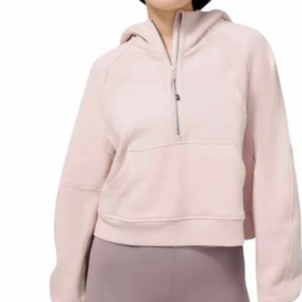 pink scuba half zip lululemon